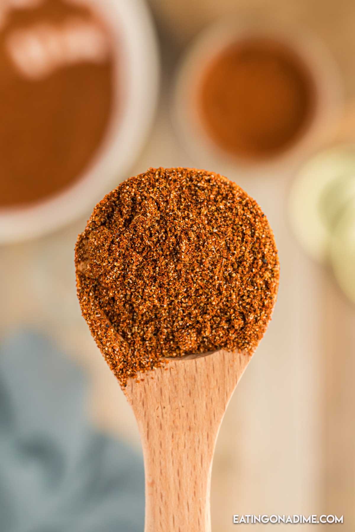 Fajita seasoning on a teaspoon