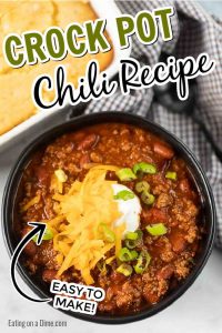 Crockpot chili recipe - Simple Slow Cooker Chili Recipe