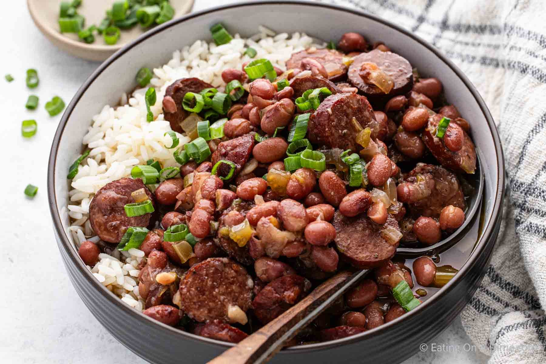 Crockpot Red Beans and Rice Recipe - The Cookie Rookie®