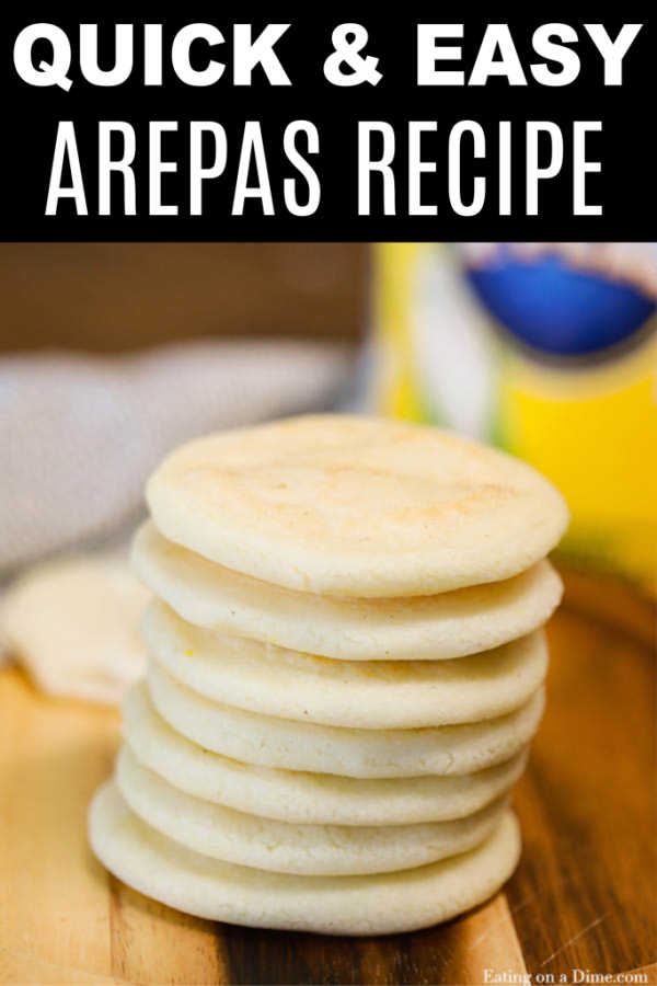 Learn how to make arepas with just a few simple ingredients. This arepas recipe is gluten free and you can literally eat them with anything you like! 