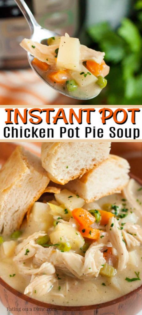 Instant Pot Chicken Pot Pie Soup Recipe - Ready in minutes!