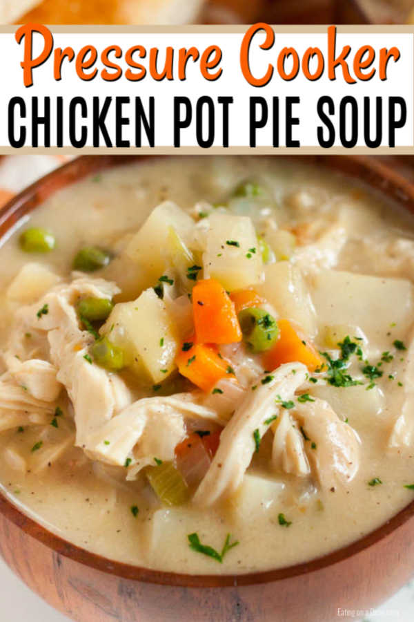 Instant Pot Chicken Pot Pie Soup Recipe is the perfect soup when you are craving chicken pot pie. This comes together quickly and easily without any effort.