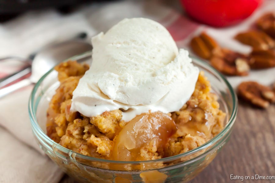 Dessert is even easier when you make this Crockpot Apple Dump Cake Recipe for the perfect fall dessert. The slow cooker does all the work!