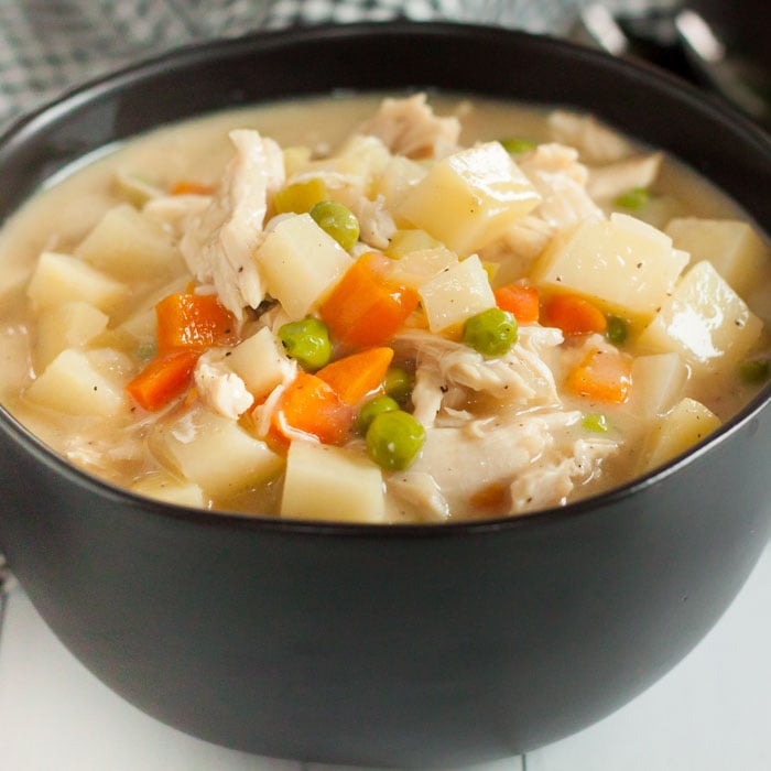Crock Pot Chicken Pot Pie Soup Recipe (+ VIDEO) Chicken Pot Pie Soup