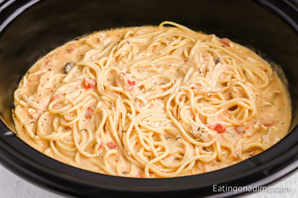 chicken spaghetti in a slow cooker 