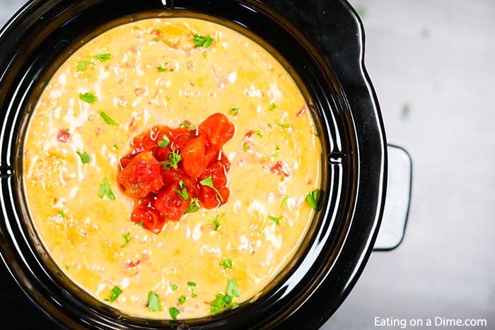 Crock Pot Queso with Italian Sausage - Deliciously Seasoned