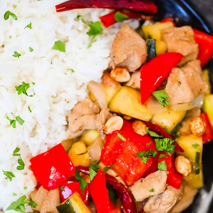 Enjoy one of your favorite Chinese takeout dishes when you make Kung Pao Chicken Recipe at home. Save time and money and make this sweet and salty meal.