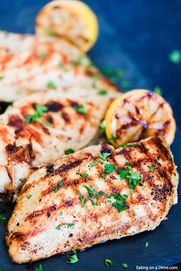 Jazz up plain chicken with this tasty Grilled Lemon Pepper Chicken Recipe. The chicken is so tender and the marinade is light and delicious.