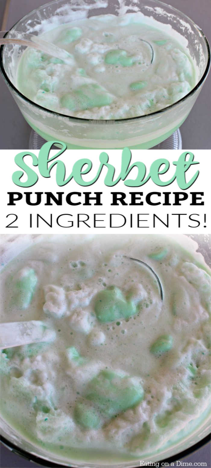 Try this quick and easy sherbet punch recipe. It is the best party punch recipe. Just 2 ingredients is all you need for the best sherbert punch. 