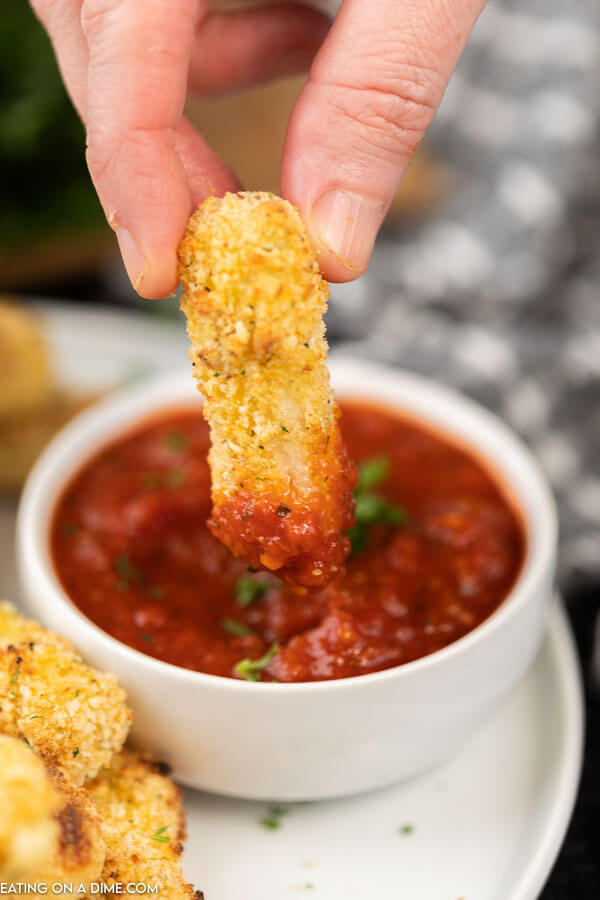 These Homemade Mozzarella Cheese Sticks are so easy to make and taste just like the Homemade Mozzarella Cheese Sticks you can buy at restaurants.