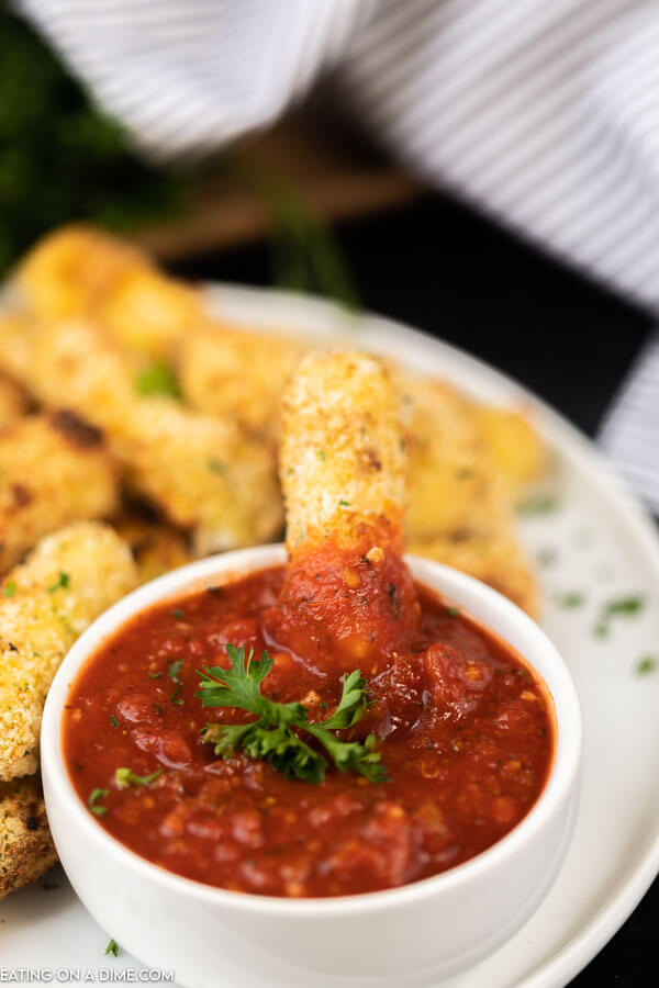 These Homemade Mozzarella Cheese Sticks are so easy to make and taste just like the Homemade Mozzarella Cheese Sticks you can buy at restaurants.