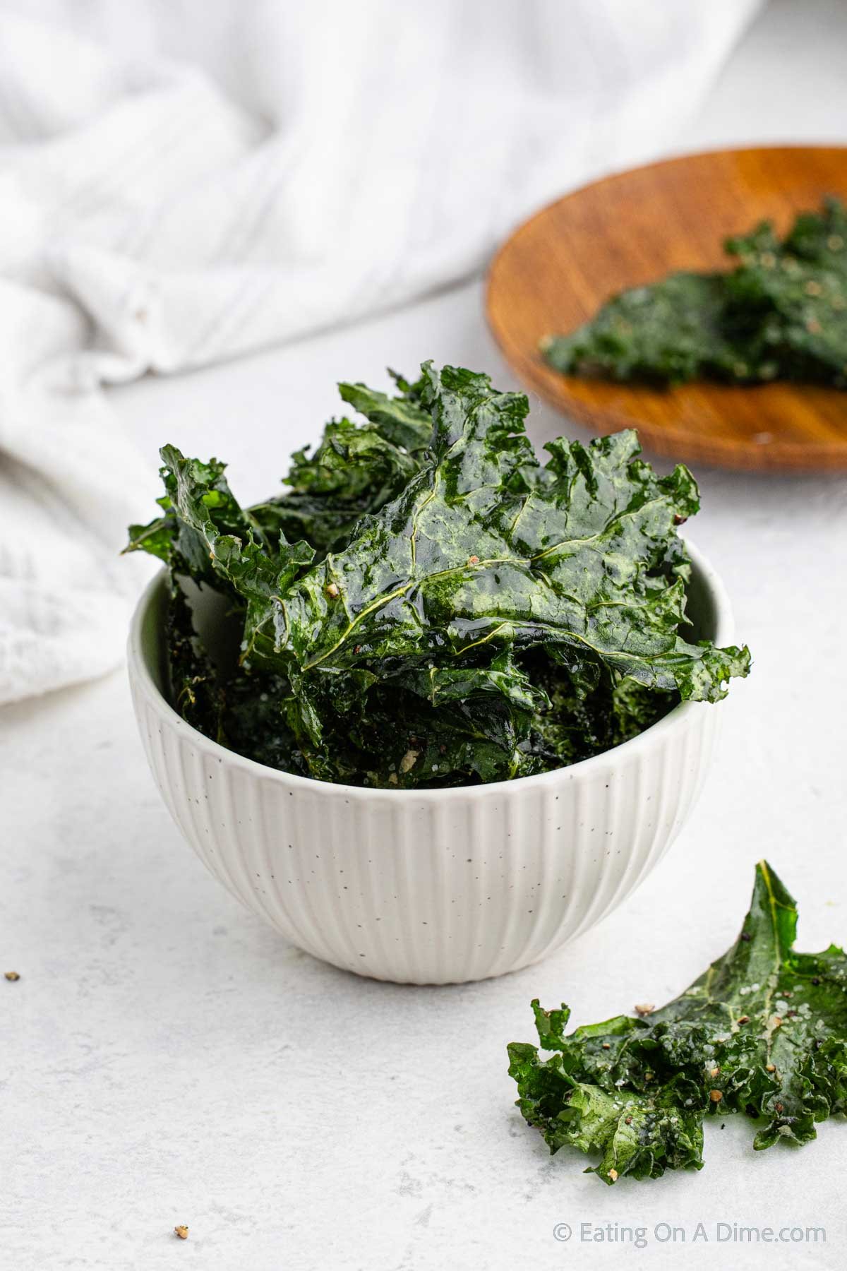 Bake Kale Chips in a bowl