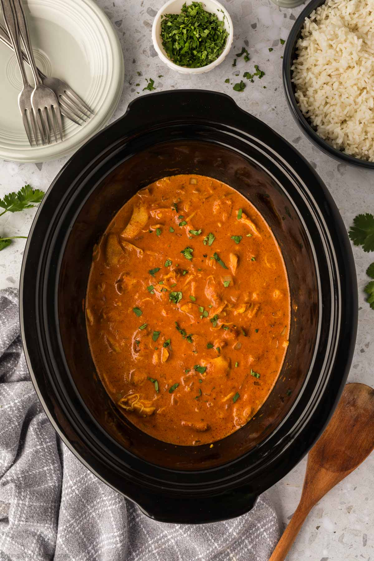 Chicken Tikka Masala cooked in the slow cooker