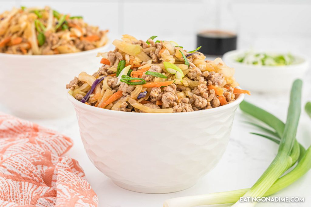 Egg roll in a bowl
