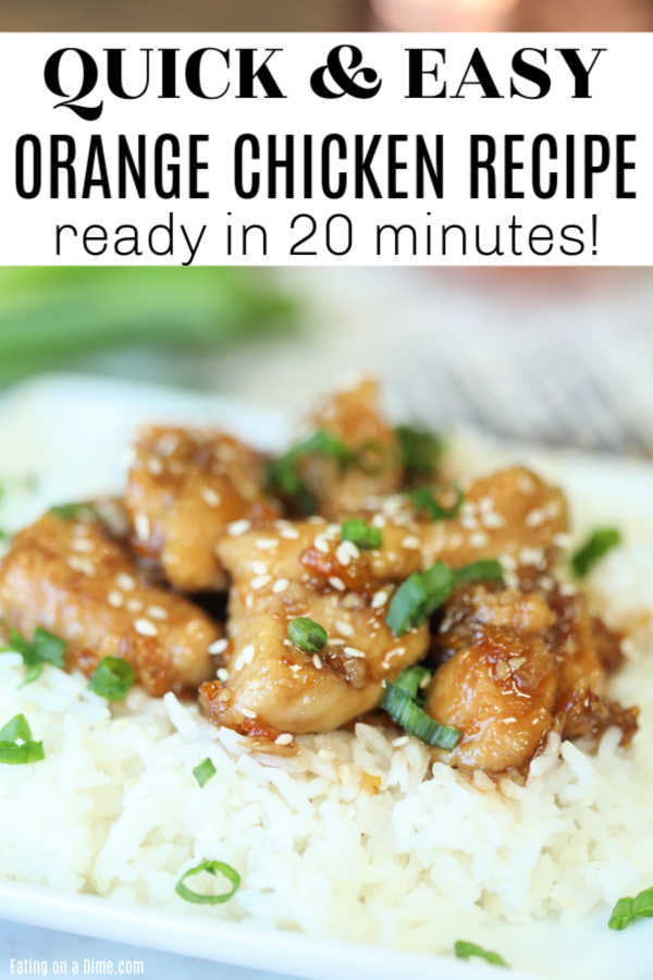 Orange Chicken Recipe - easy orange chicken in 20 minutes