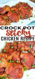 Crock Pot Sticky Chicken (and VIDEO) - Easy Sticky Chicken Recipe