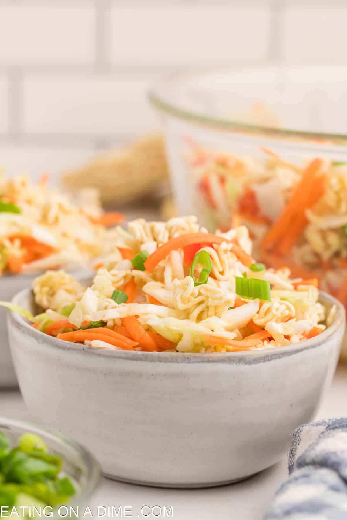 Ramen Noodle Salad in a bowl