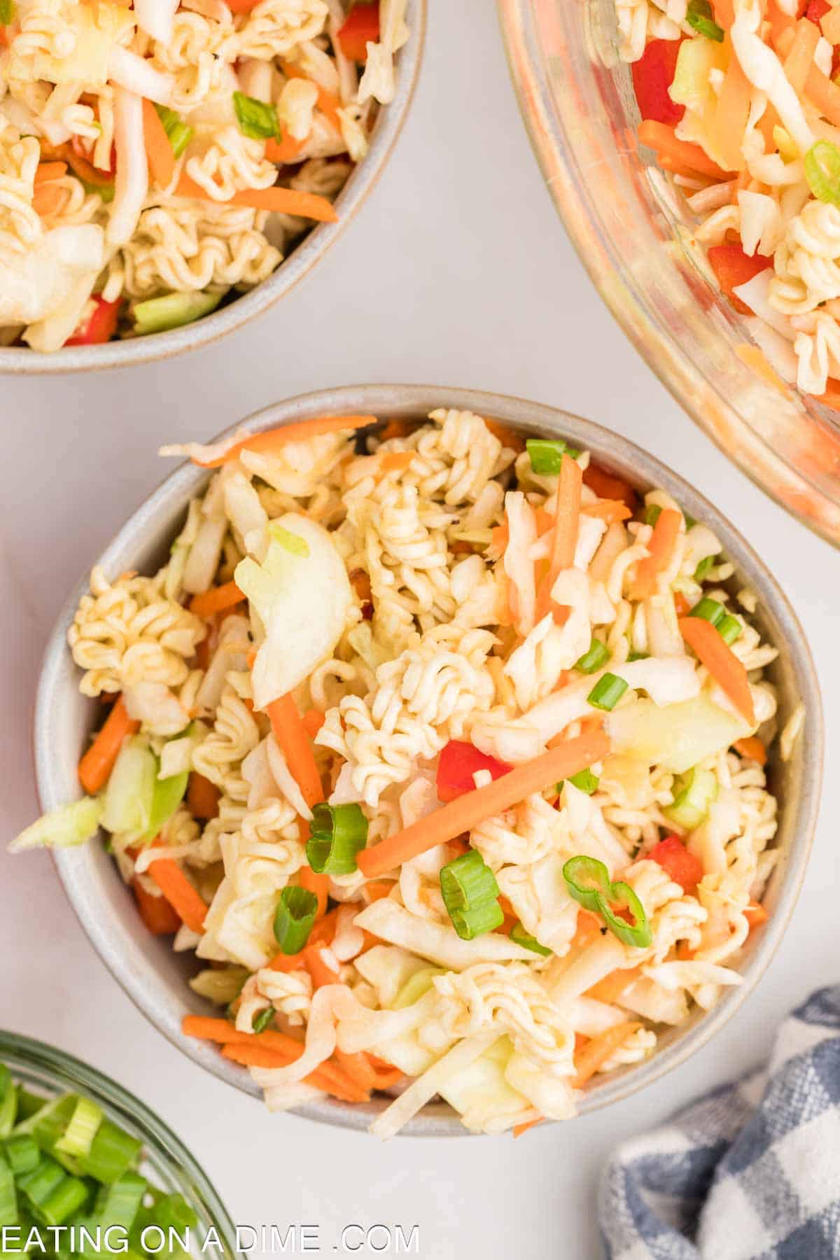 Ramen Noodle Salad in a bowl