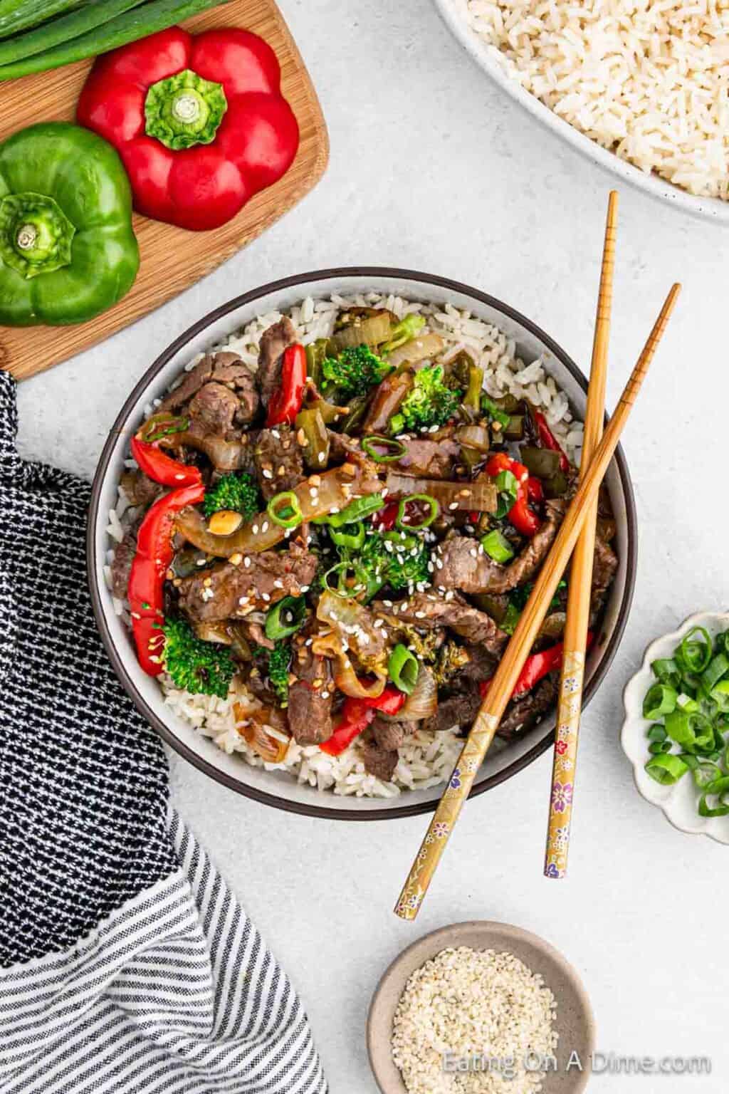 Instant pot beef stir fry - Ready in only 5 minutes for a delicious dinner
