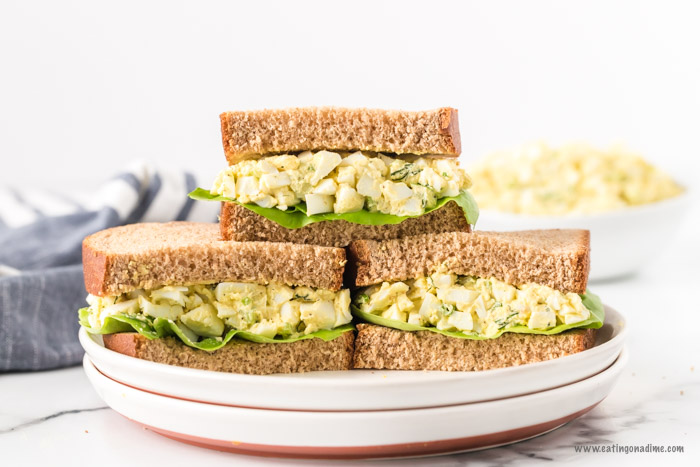 Make this delicious egg salad sandwich recipe for a quick lunch or a picnic dinner that everyone will love. It is budget friendly and easy to make. 