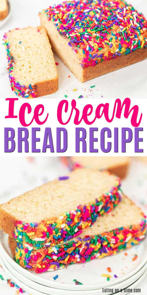 Ice cream bread recipe only calls for 2 ingredients and you can have tasty bread in minutes. Everyone will be impressed with this bread and it is so easy.