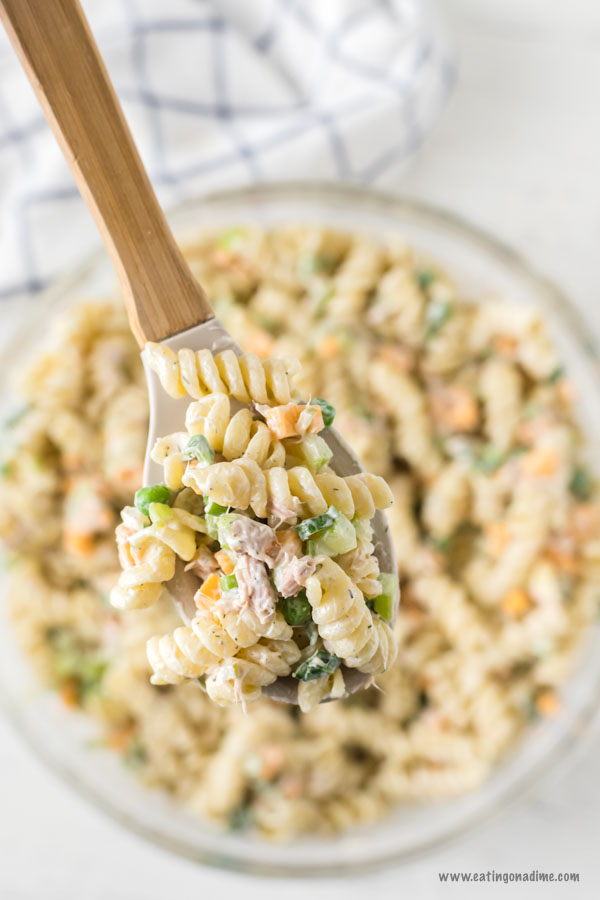 Tuna pasta salad recipe is a toss and go recipe full of protein, veggies and more. You will love the creamy pasta and delicious tuna for a quick meal.