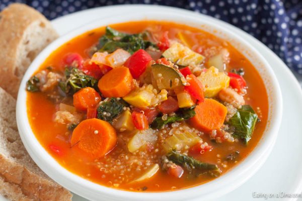 Crock pot quinoa soup recipe - easy slow cooker quinoa soup
