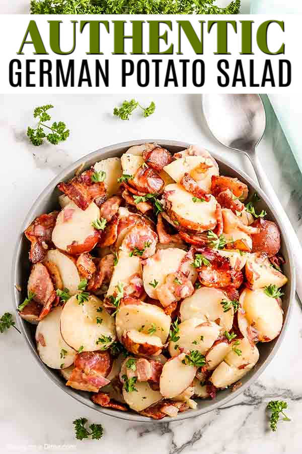 We love German Potato Salad Recipe and the bacon makes it even better. If you prefer a mustard based potato salad, this is the recipe to try. It is amazing.