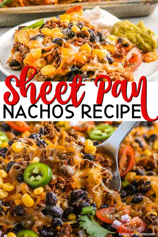 Oven nachos are delicious and perfect to feed a crowd.  You can fix sheet pan nachos in minutes and everyone can enjoy their favorite toppings!