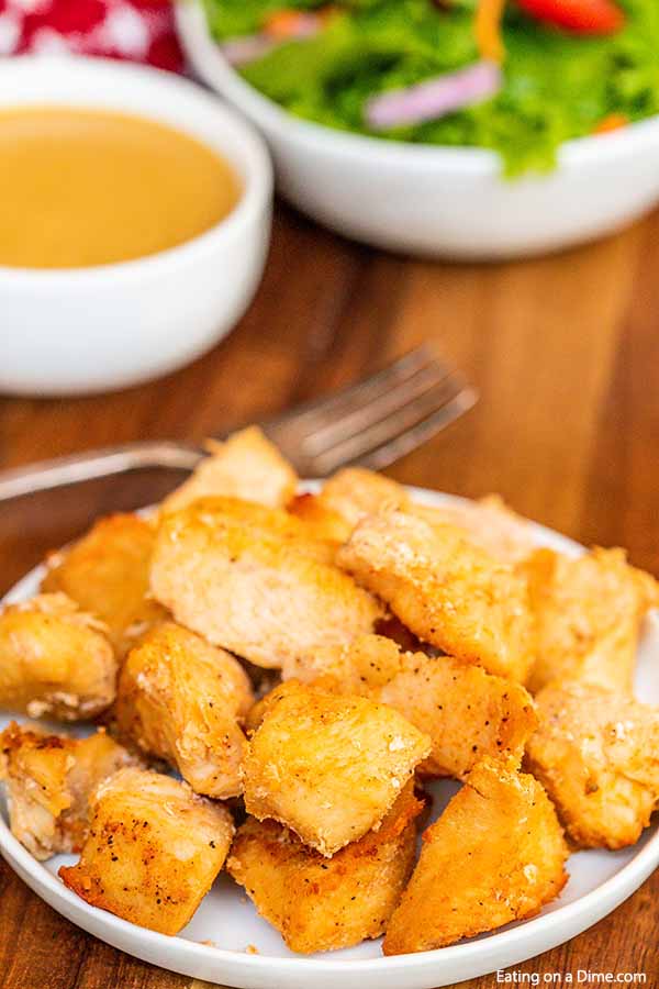 We have perfected this homemade Chick-fil-a Grilled Chicken Nuggets recipe and your kids will love it! Save money and learn how to make DIY chick fil a grilled nuggets. This chick fil a grilled nuggets recipe is sure to be a hit. Try Chick fil a grilled nuggets copycat. #eatingonadime#Chick-fil-aGrilledChickenNuggetsrecipe