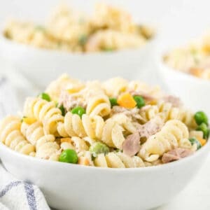 Tuna pasta salad recipe is a toss and go recipe full of protein, veggies and more. You will love the creamy pasta and delicious tuna for a quick meal.