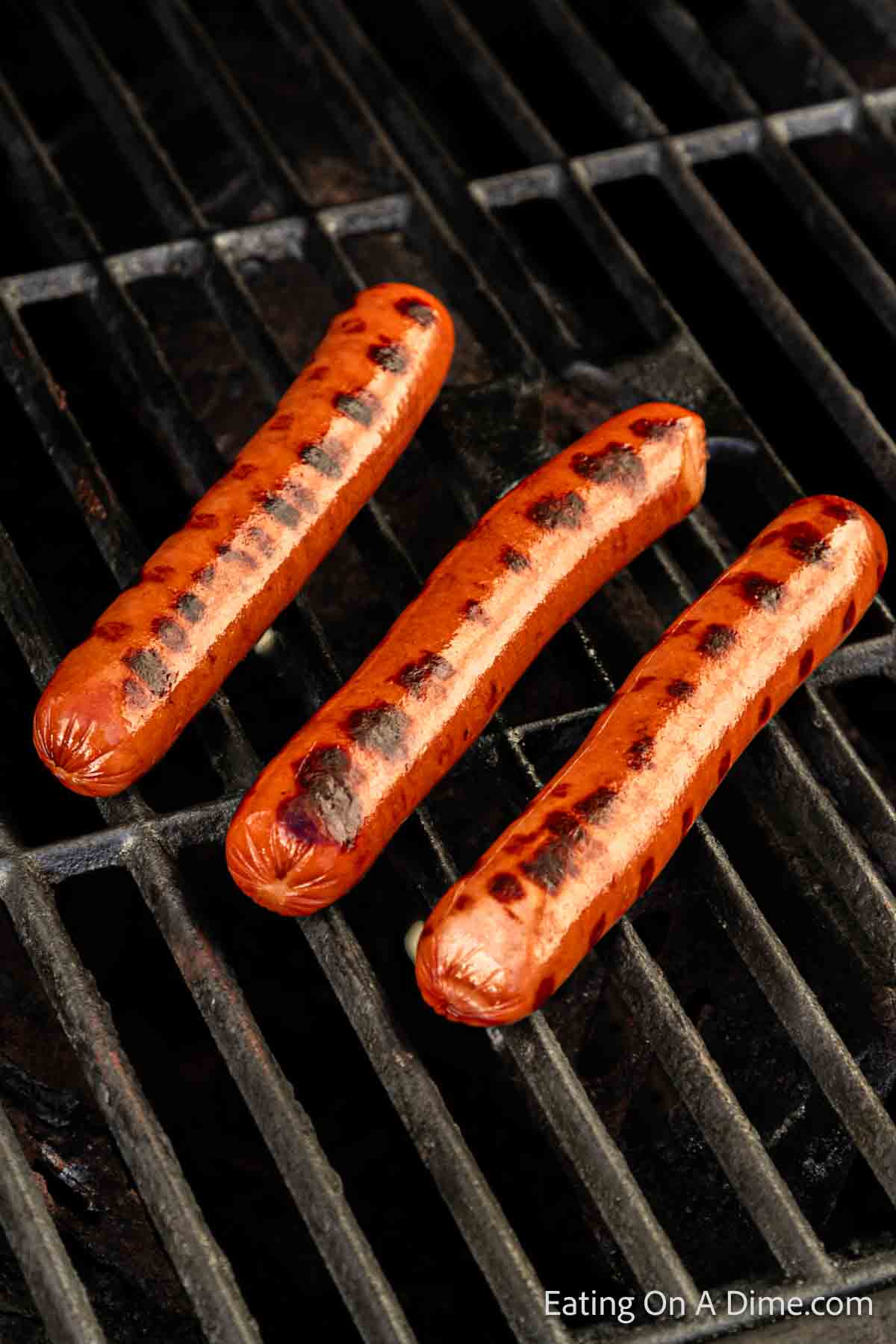Grilled hot dogs 