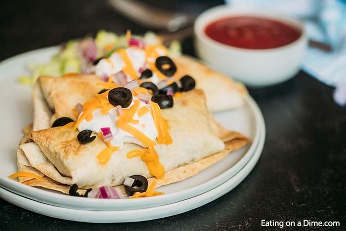 Beef and Bean Chimichangas - Garden to Griddle