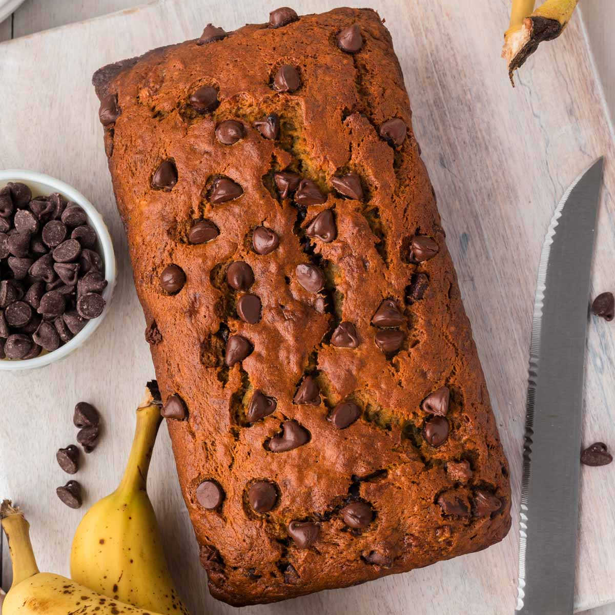 Crockpot Chocolate Chip Banana Bread 