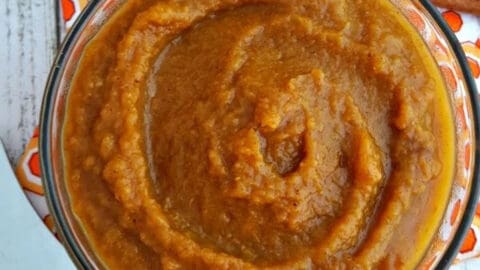 This Crock Pot Pumpkin Butter Recipe is so easy to make. It is the perfect pumpkin recipe for Fall. Your family will love Homemade Pumpkin Butter Recipe.