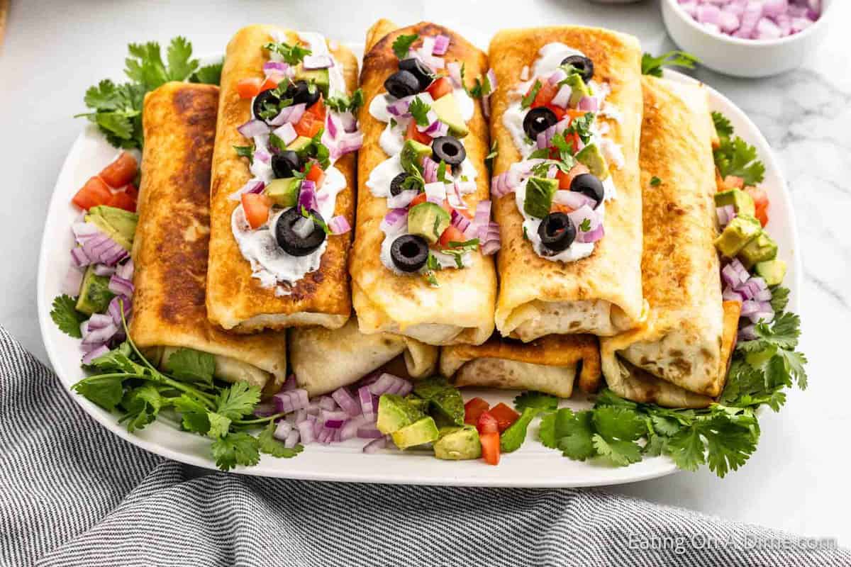 Beef Chimichangas - Eating on a Dime