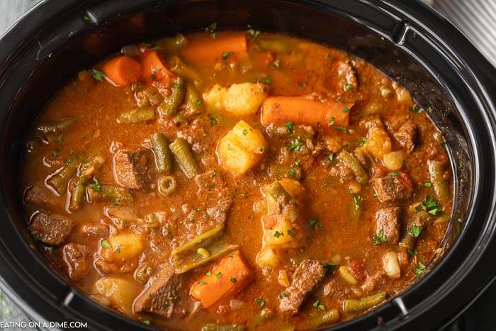 BEST Easy Crock Pot Beef Stew Recipe - Easy Slow Cooker Beef Stew