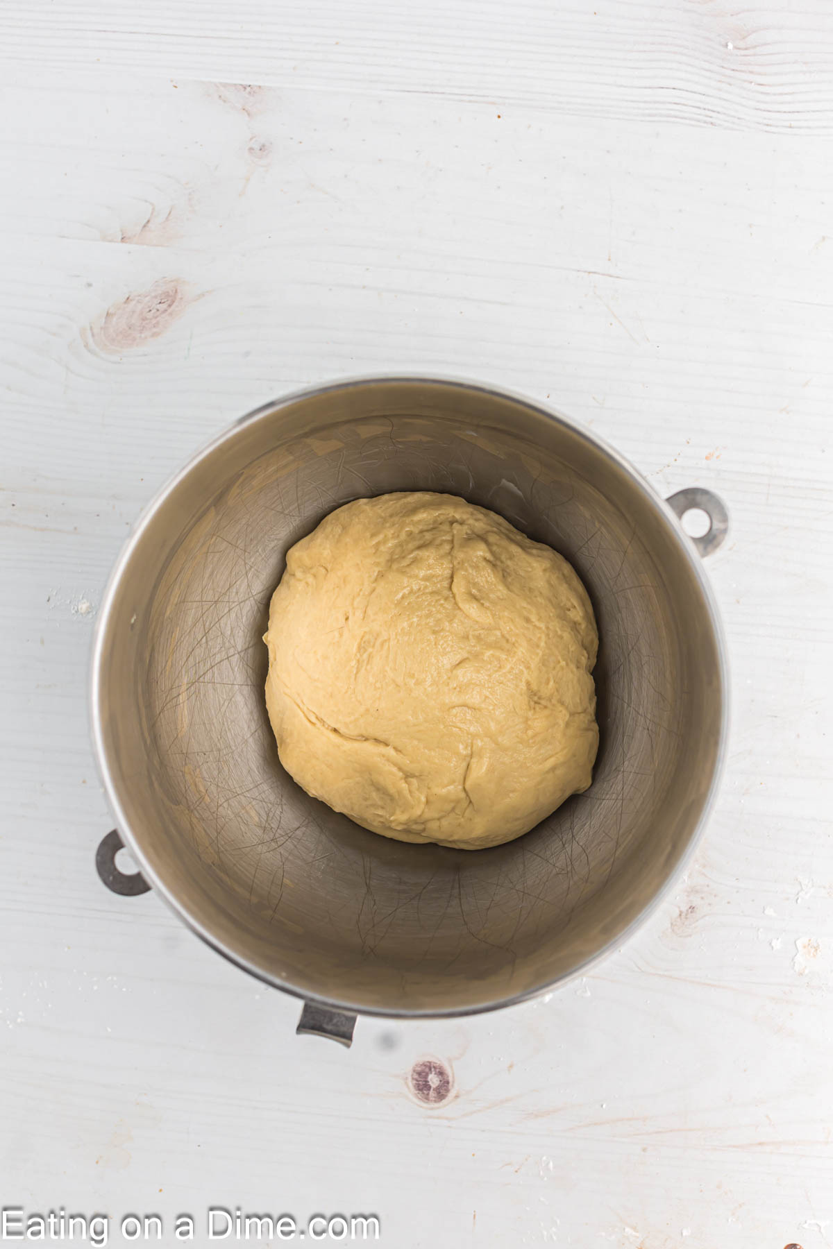 Dough ball in a bowl