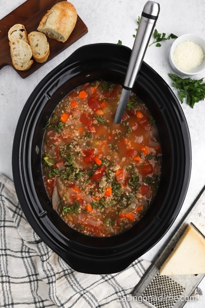 Quinoa Soup in with Slow cooker