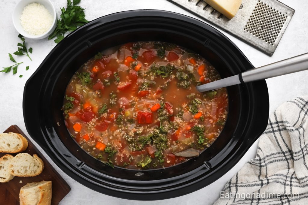 Quinoa Soup in with Slow cooker
