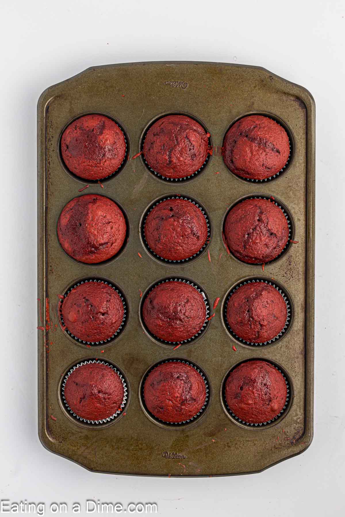 baked red velvet cupcakes