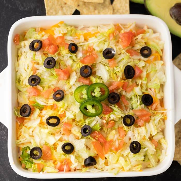 Ultimate Slow Cooker Taco Dip - The Chunky Chef