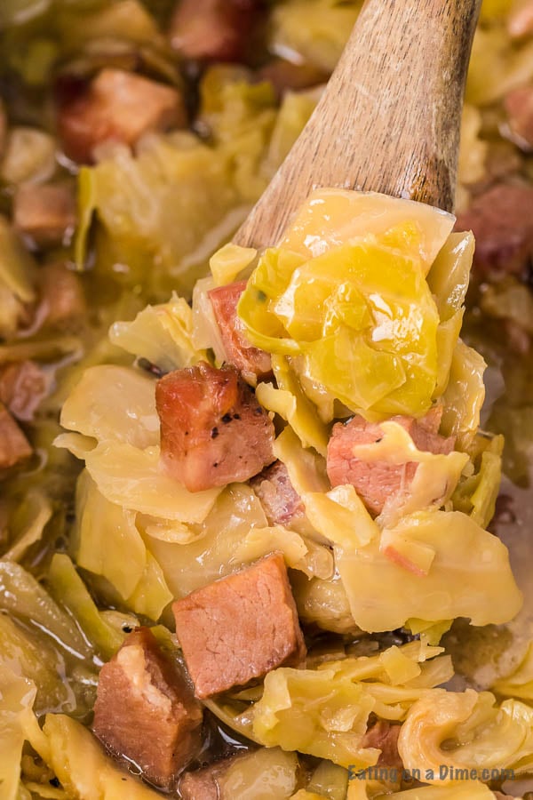 Crock pot ham and cabbage recipe - slow cooker ham and cabbage