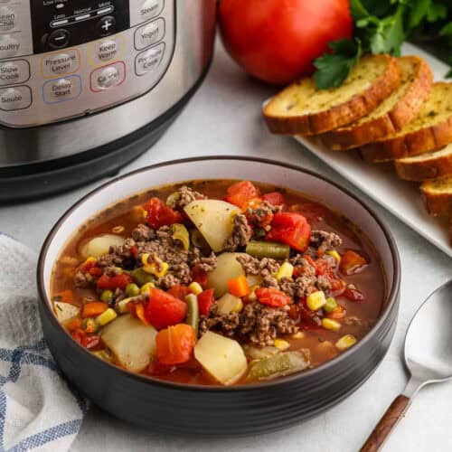 Instant Pot Beef Vegetable Soup