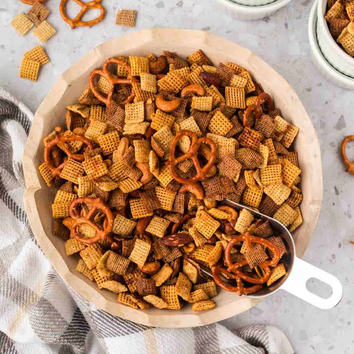 The Best Homemade Chex Mix Recipe (Oven Baked) - Play Party Plan