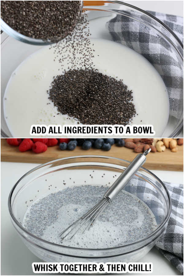Chia pudding is healthy and delicious while being super easy to prepare. Make this ahead of time for breakfast or a healthy snack.