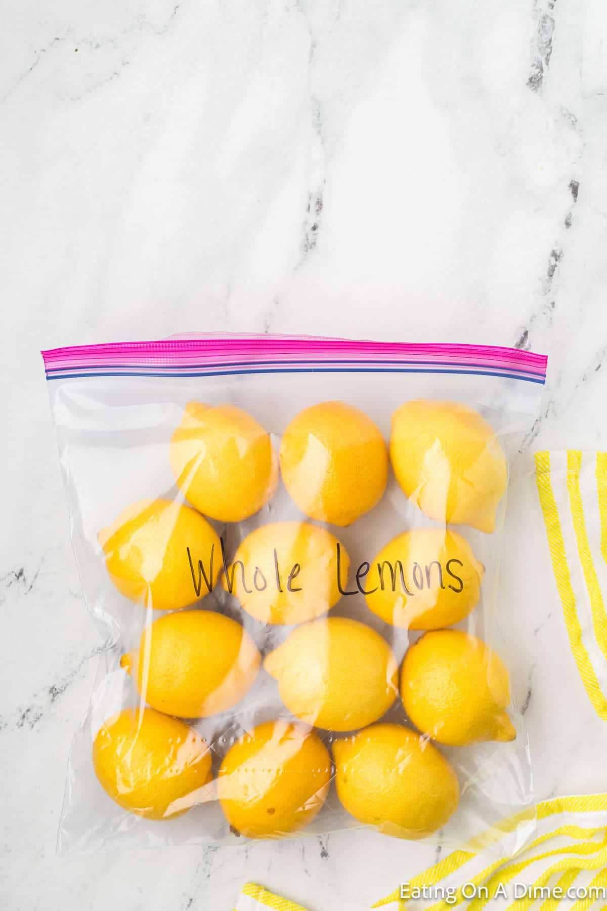 Whole Lemons in a Zip Lock Bag