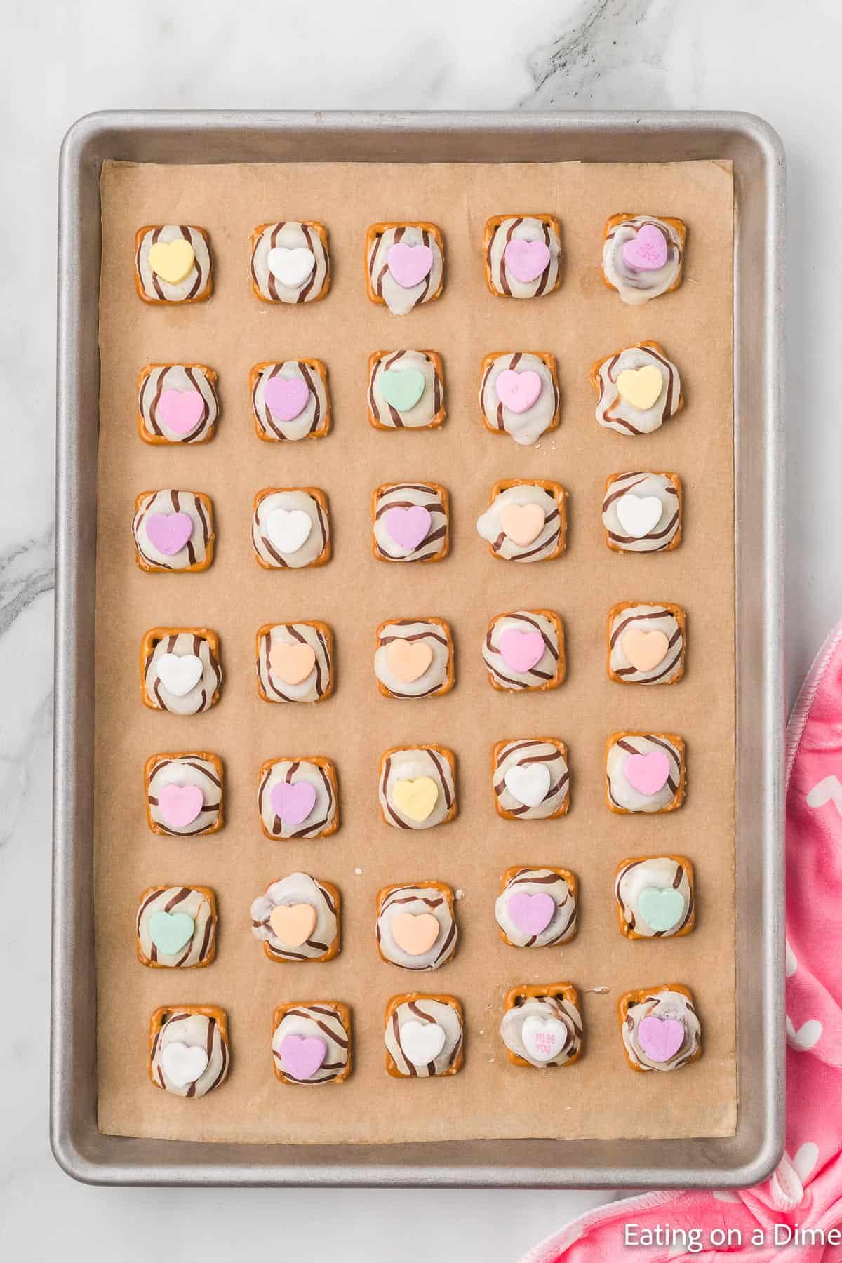 All the melted kiss with the candied hearts