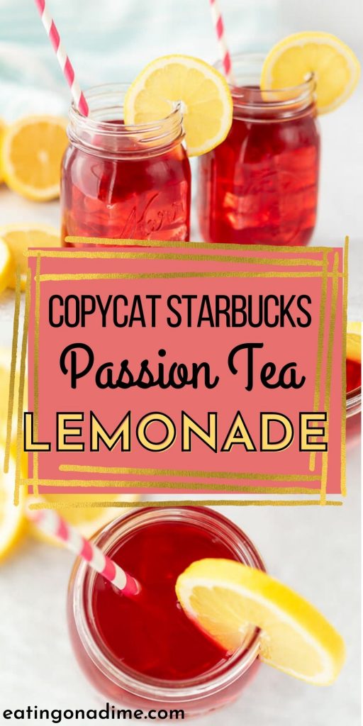Make this refreshing Starbucks passion tea lemonade recipe at home. Save money and enjoy your favorite drink in minutes for less.

