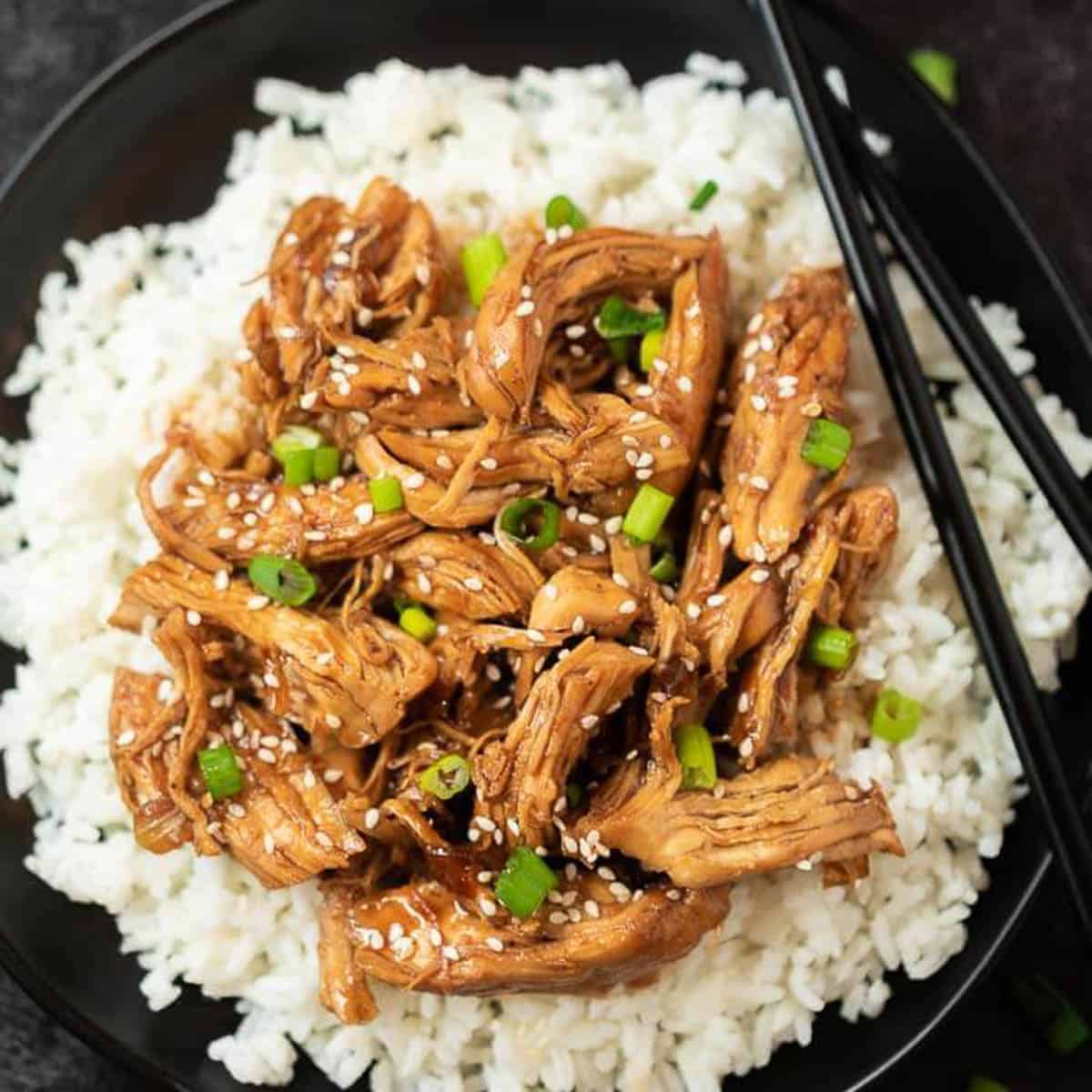 Teriyaki Chicken on white rice